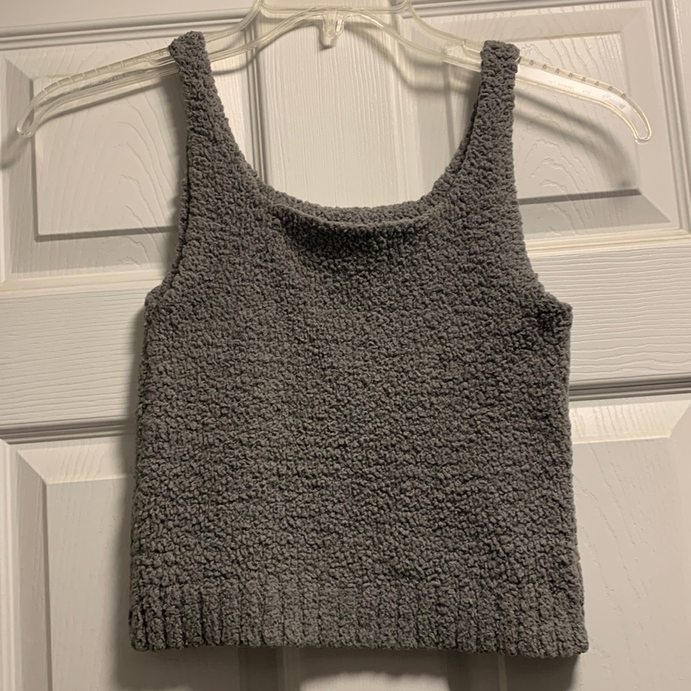 Skims Gray Girls Cozy Knit Tank size 12/14